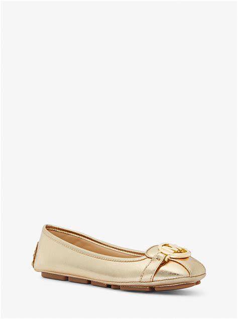 mocassin michael kors rouge|Fulton Metallic Leather Moccasin .